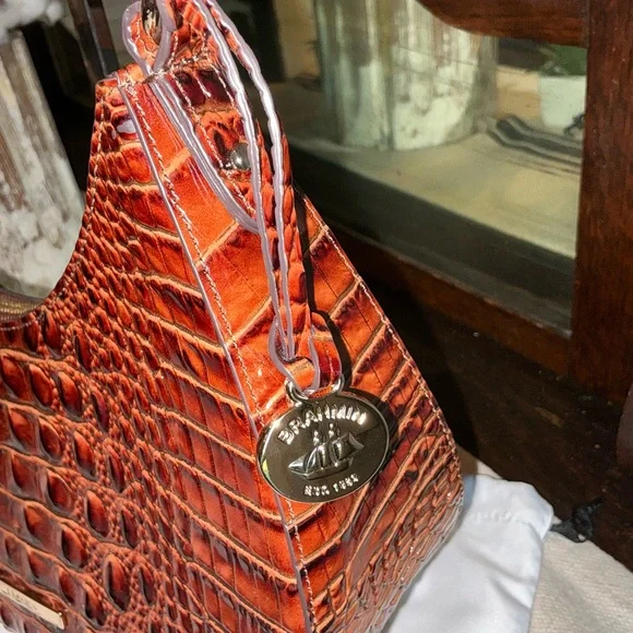 NWOT BRAHMIN SMALL BEKKA SHOULDER BAG HANDBAG PECAN MELBOURNE Retail $295 - Picture 8 of 13
